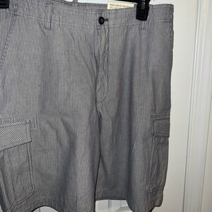Timberland Men's Blue White Cargo Shorts Size 34 Cotton Bermuda New